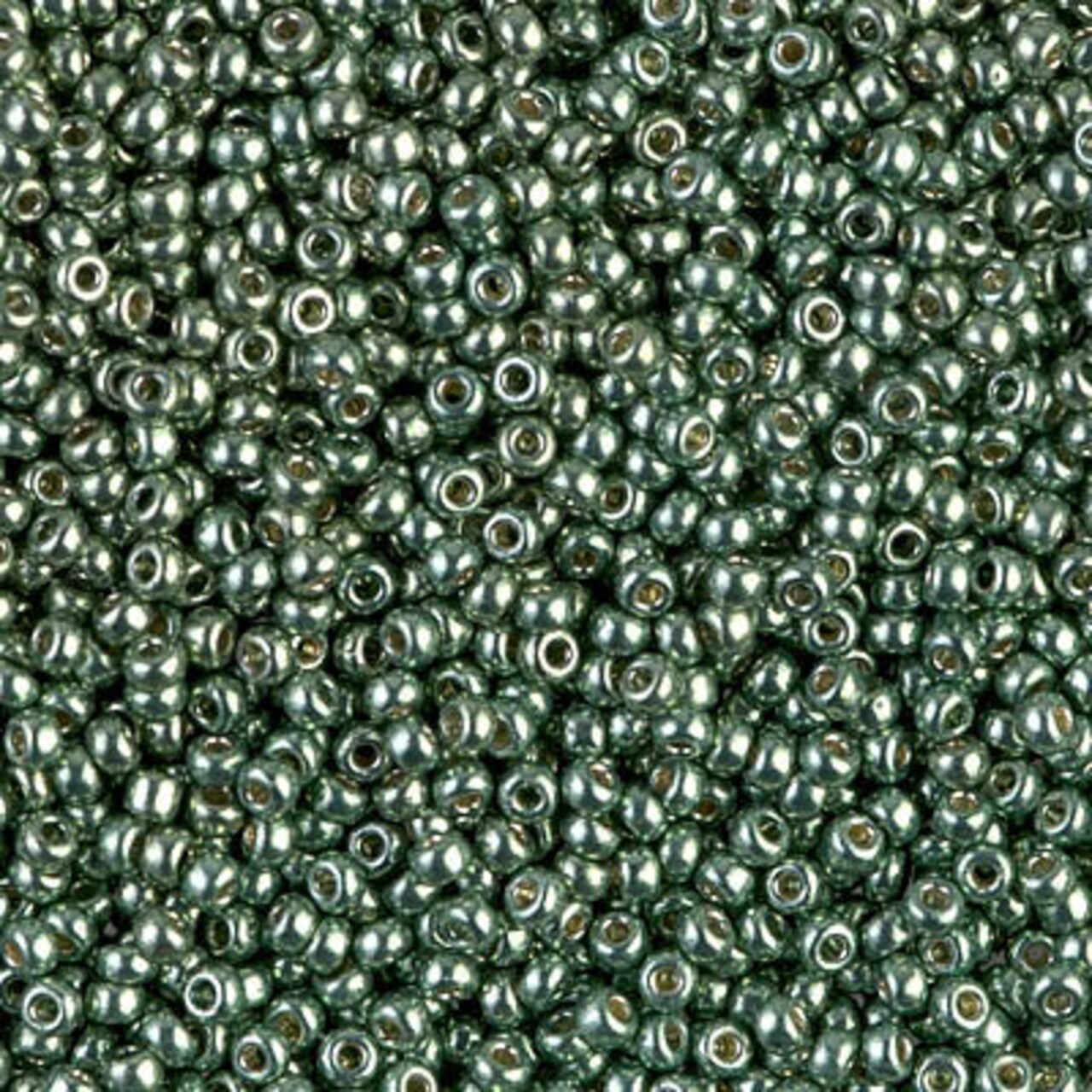 Miyuki 11 Round Seed Bead, 11-4215, Duracoat Galvanized Sea Green, 13 grams